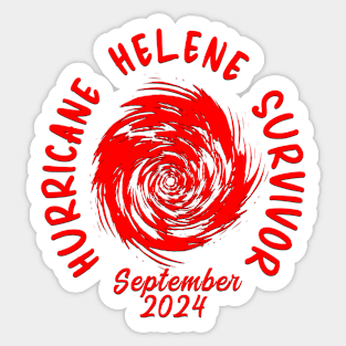 HURRICANE HELENE SURVIVOR SEPTEMBER 2024 Sticker